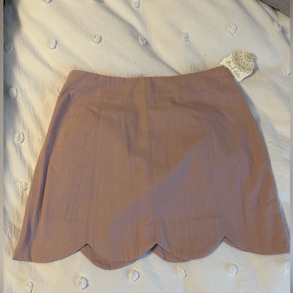 Altar’d State pink scalloped skirt